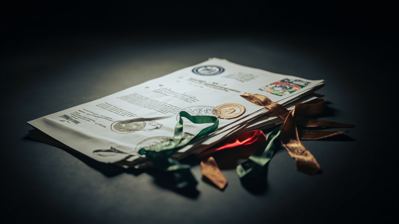 A stack of attested documents with UAE MOFA stamps and embassy legalization seals