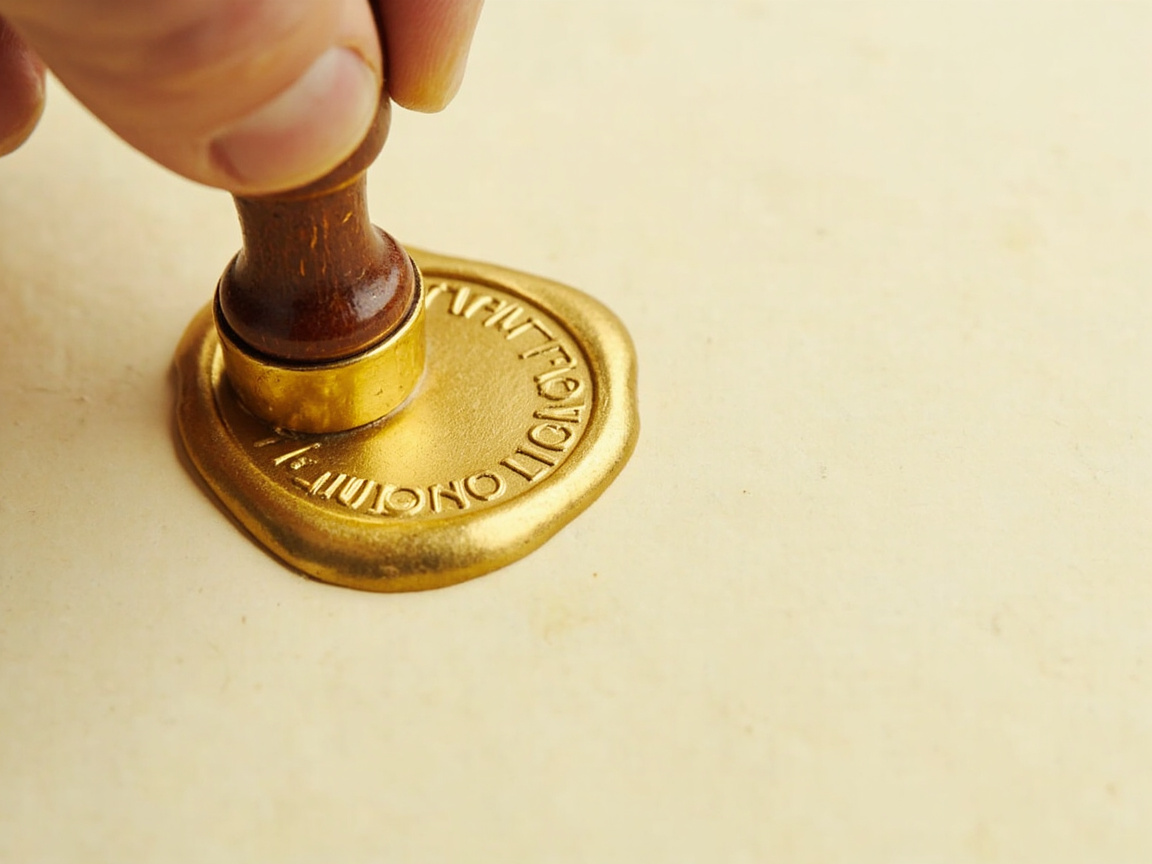 Educational and personal certificate with attestation stamp