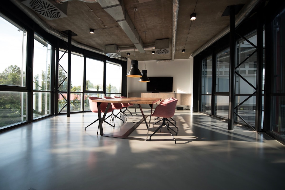Business setup office desk